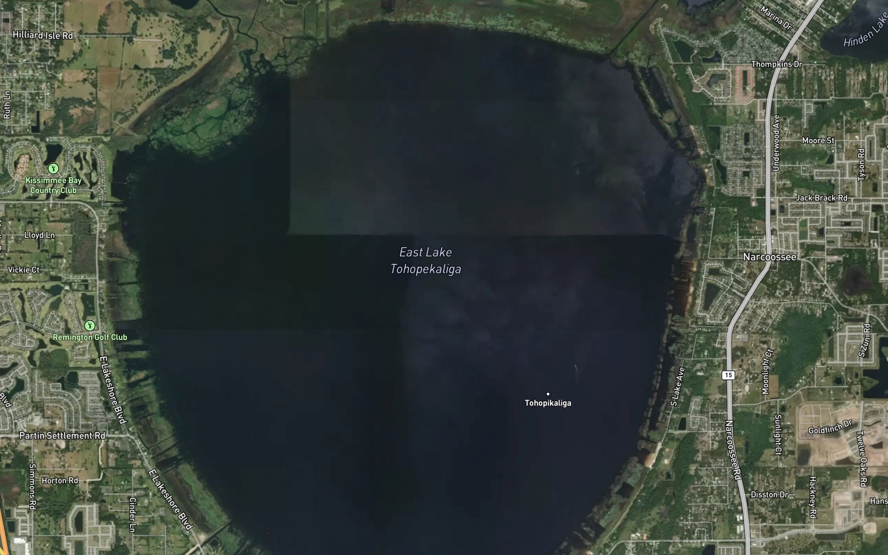 Satellite map of the Spot 1