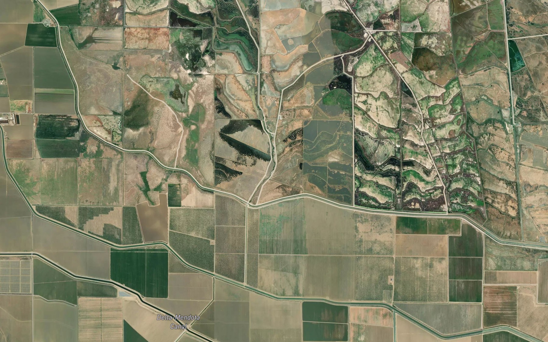 Satellite map of the Camp Thirteen Slough