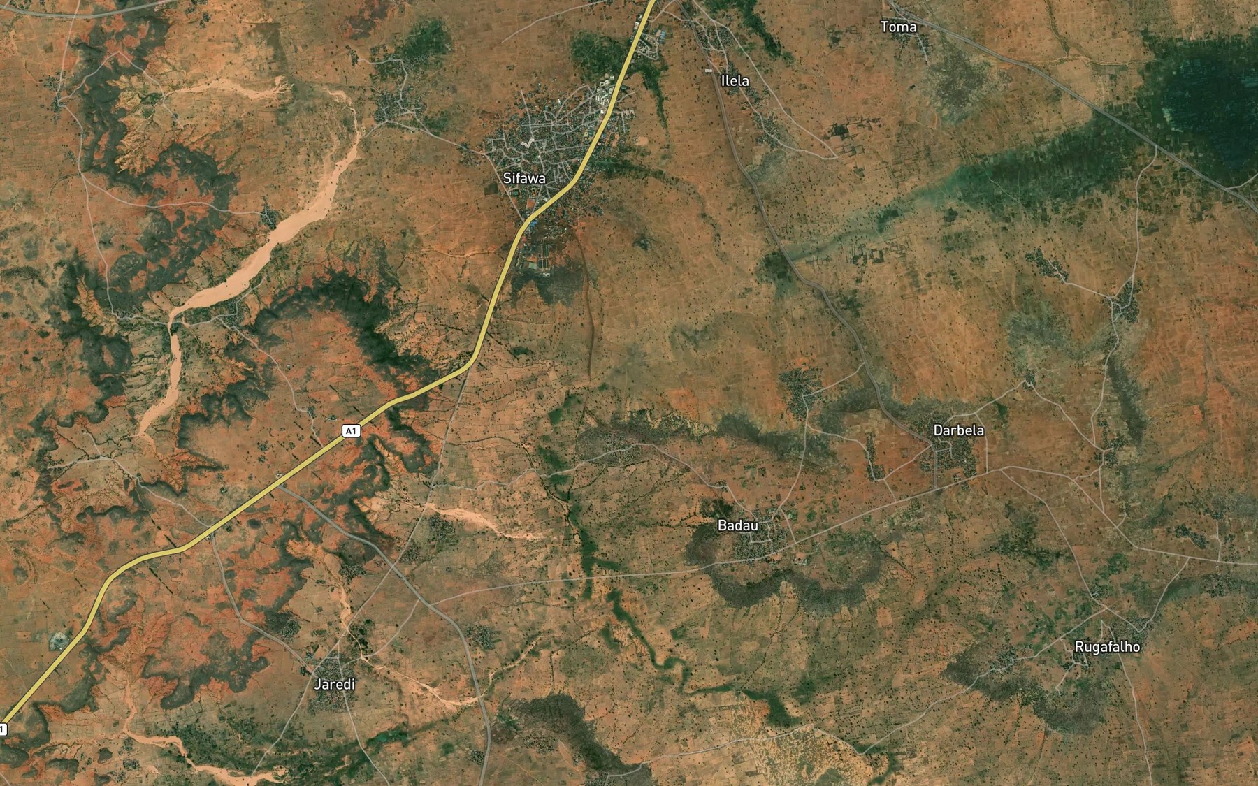 Satellite map of the Gulbin Majia