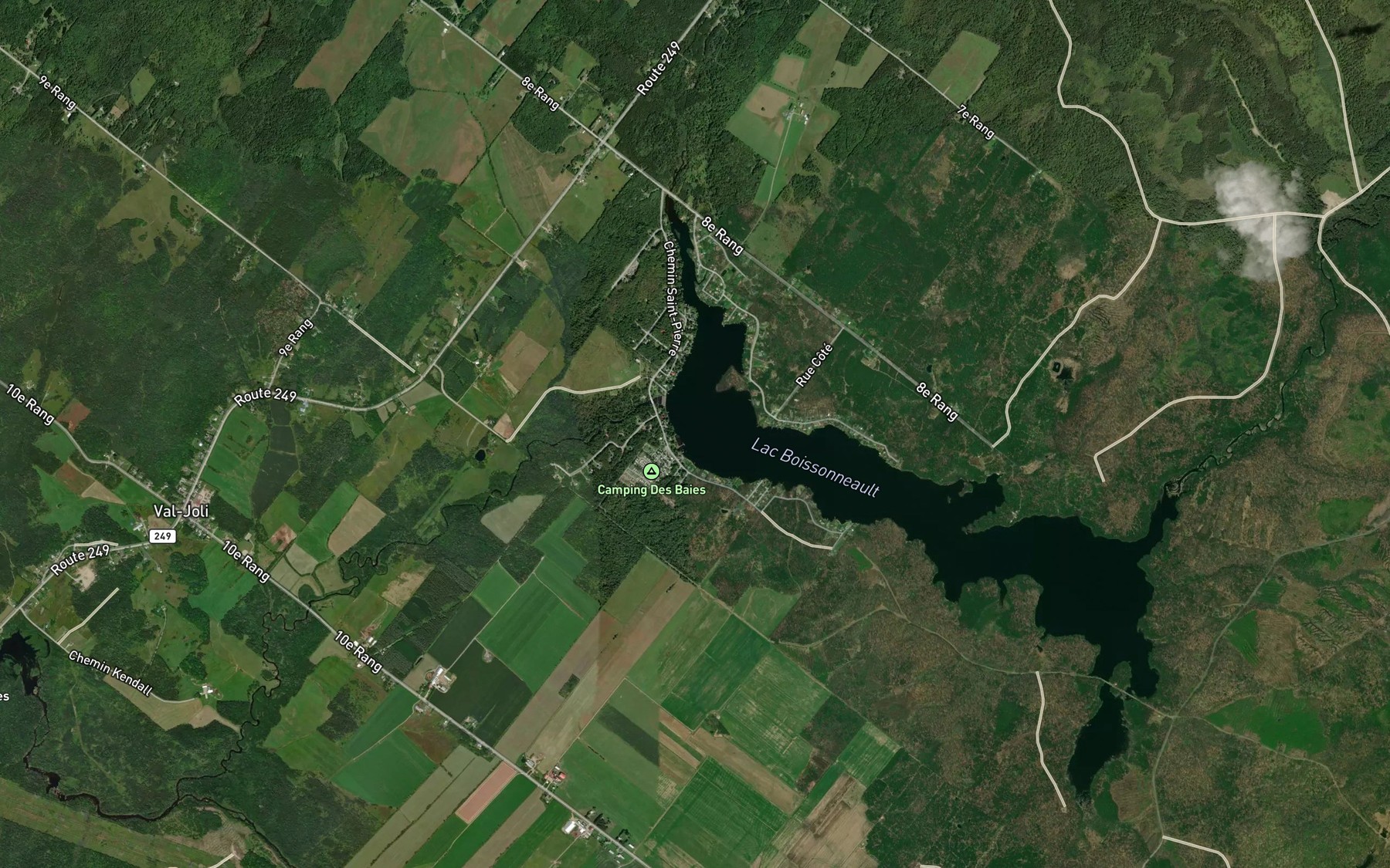 Satellite map of the Baie Fredette