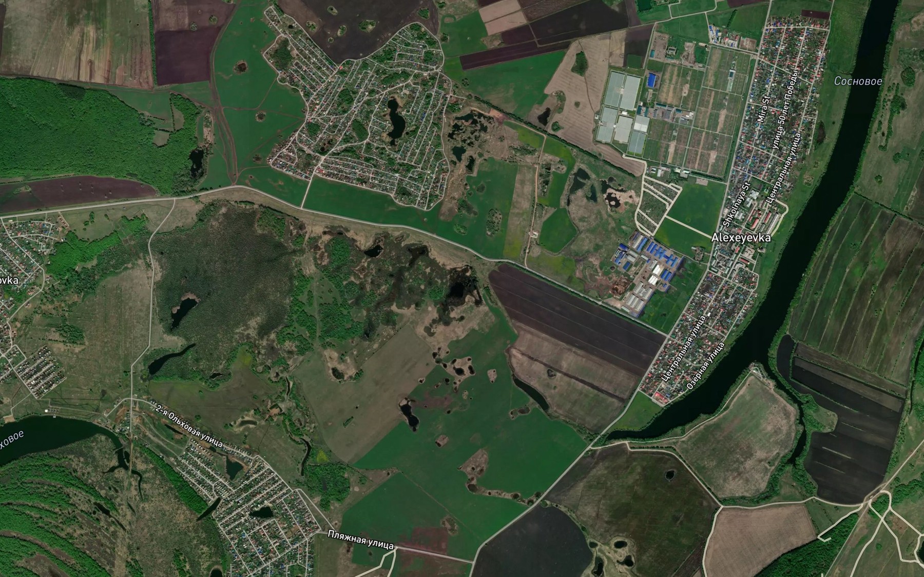Satellite map of the Ozero Baykal