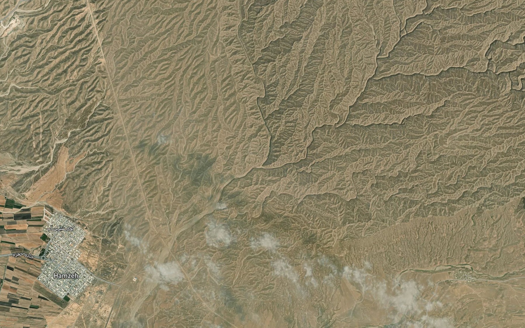 Satellite map of the Rudkhaneh-ye Sardasht