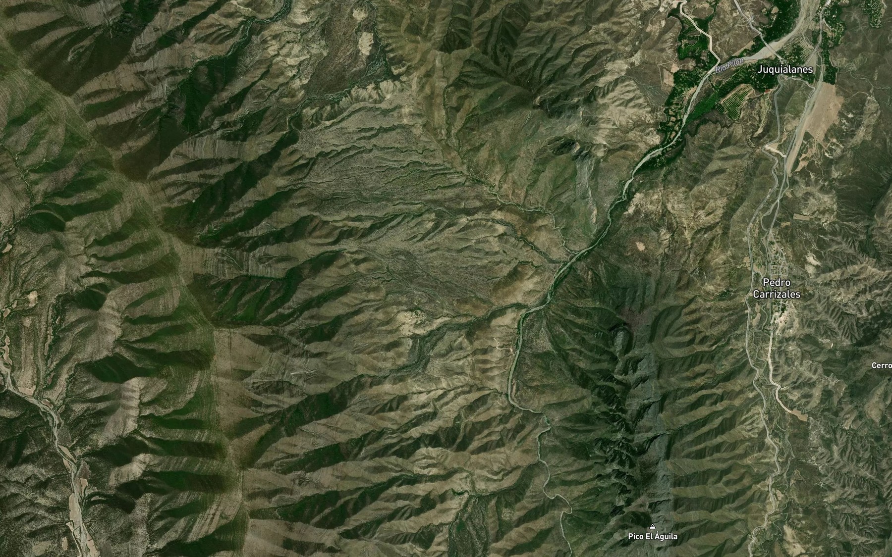 Satellite map of the Canada Nopalosa