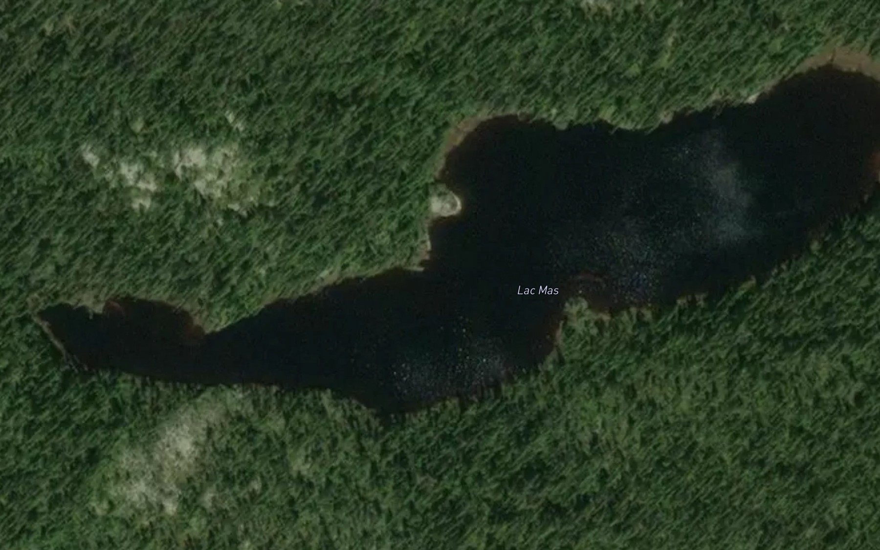 Satellite map of the Lac Mas