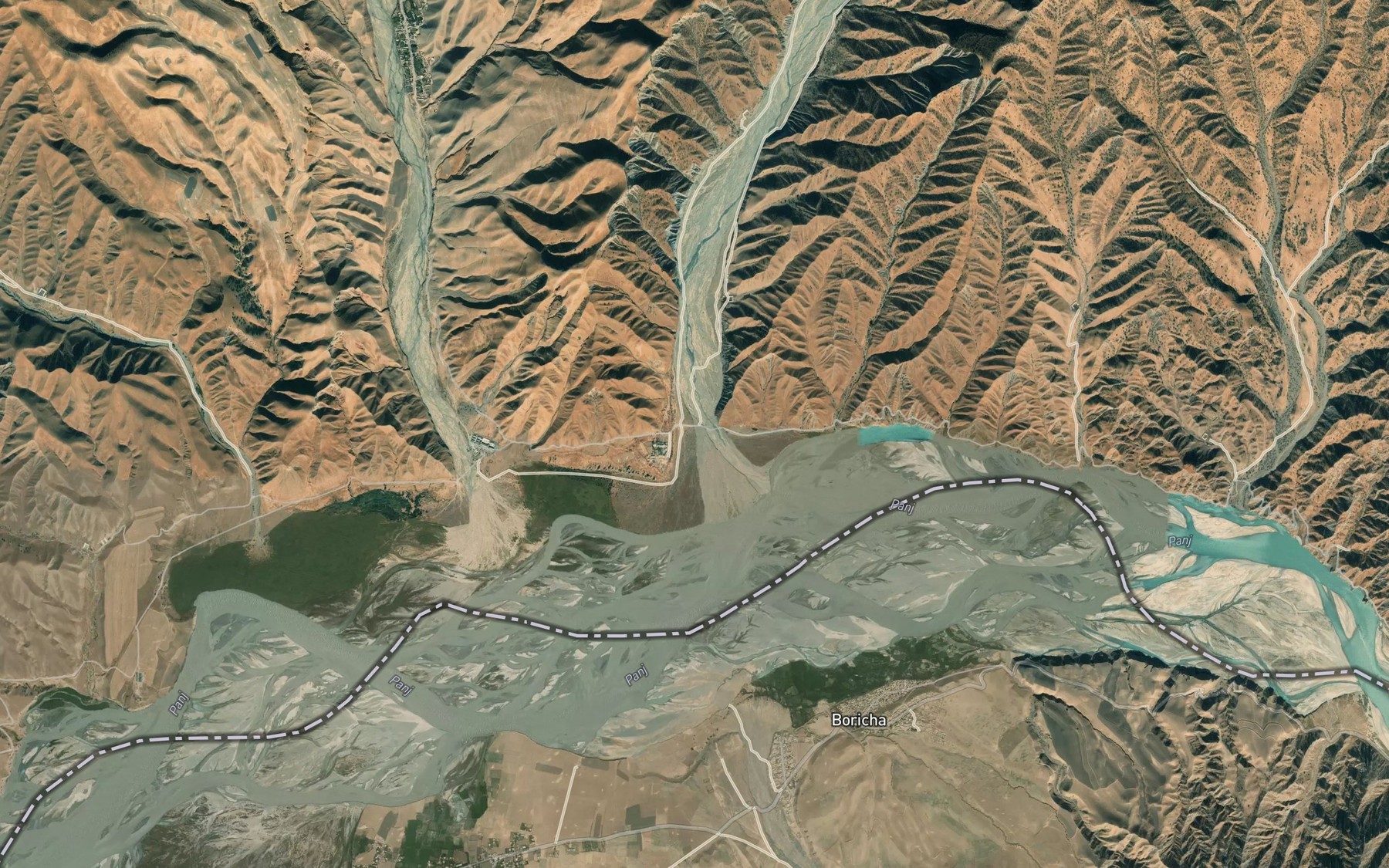 Satellite map of the Dulyabi-Sangov