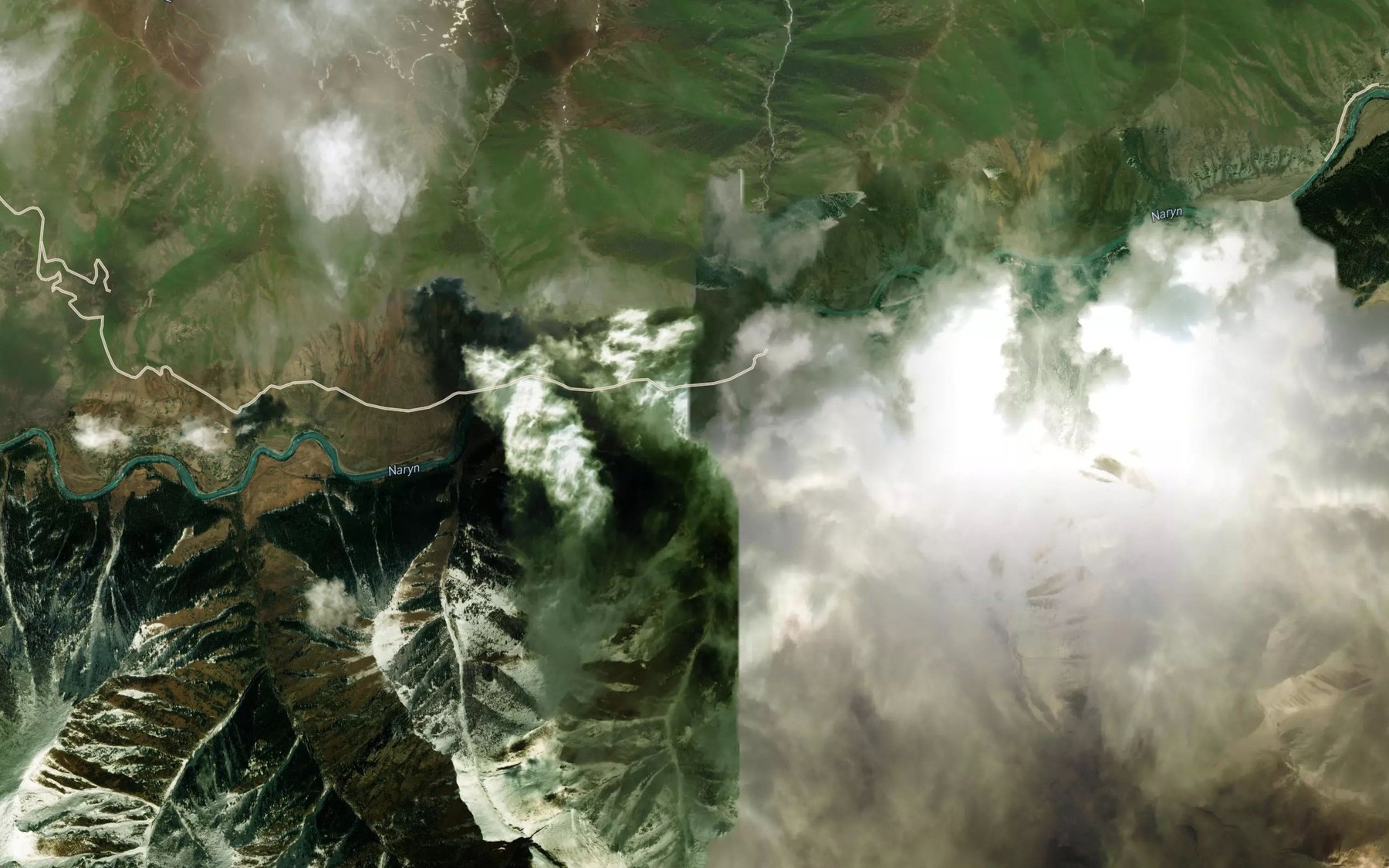 Satellite map of the Kungey