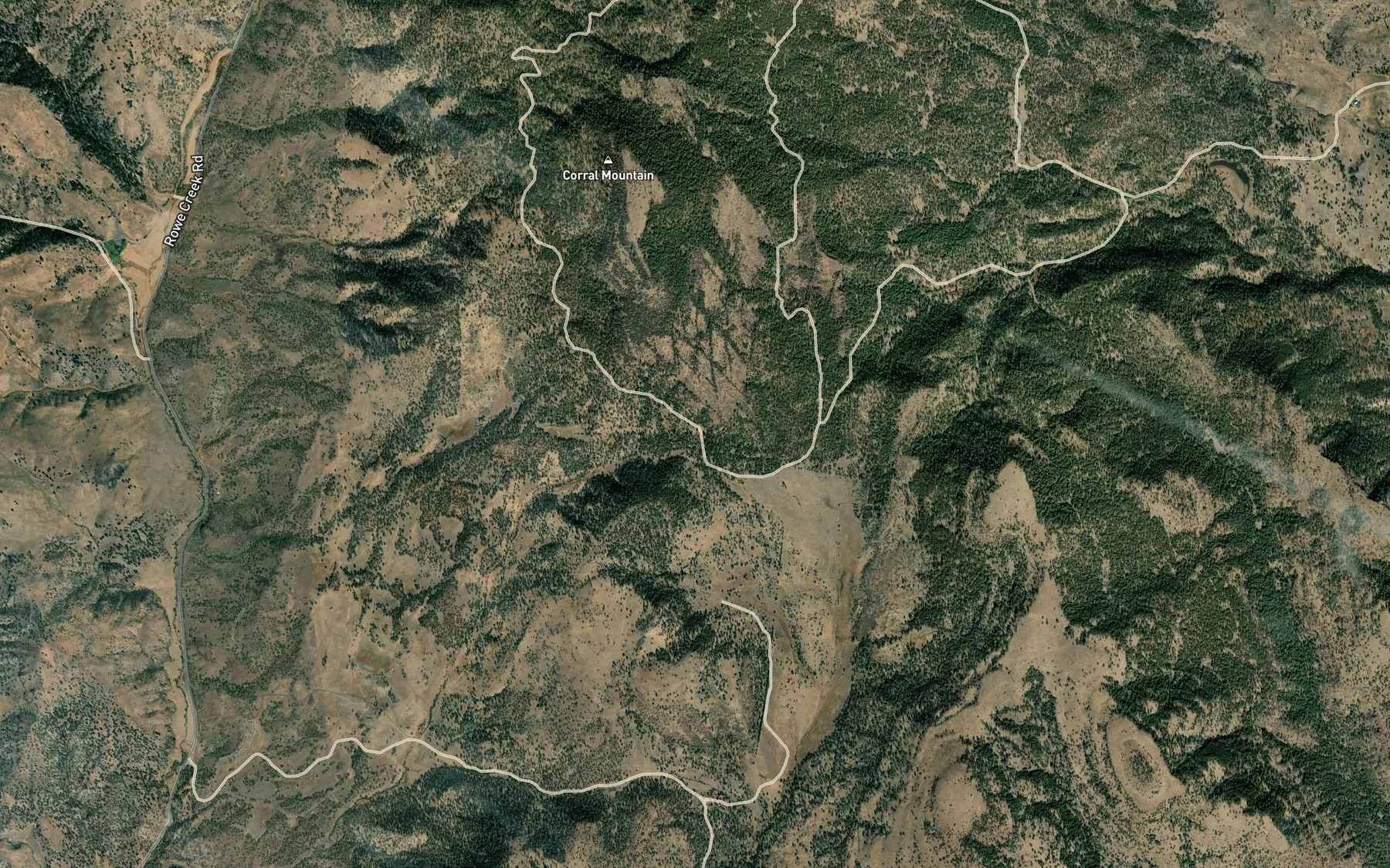 Satellite map of the Two Pipes Springs