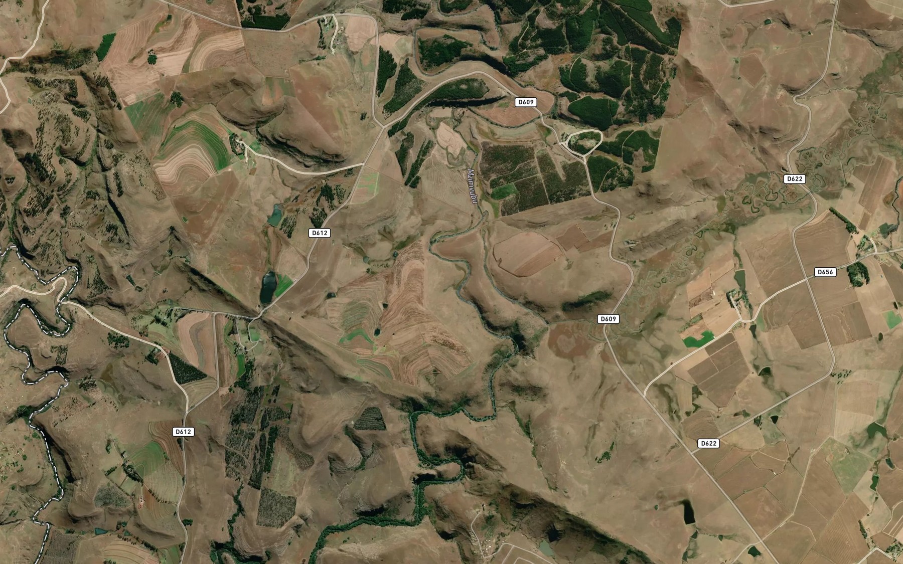 Satellite map of the Kromrivier