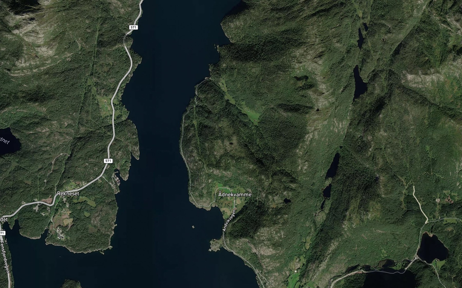Satellite map of the Rasegjeltjorna