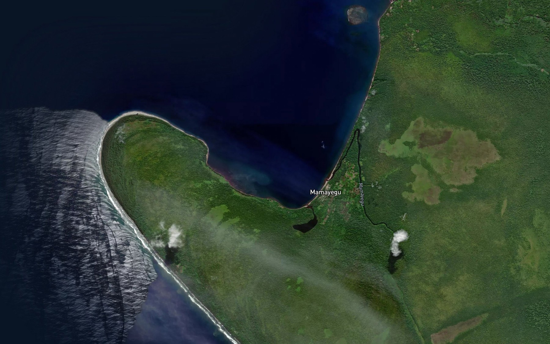 Satellite map of the Nama River