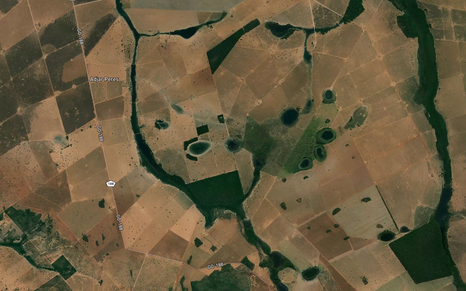 Satellite map of the Lagoa do Bugre