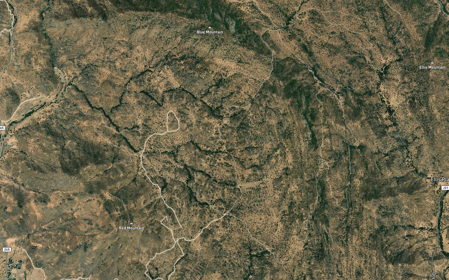 Satellite map of the Schoolhouse Spring