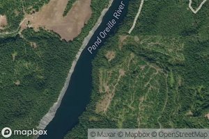 Satellite map of the Threemile Creek