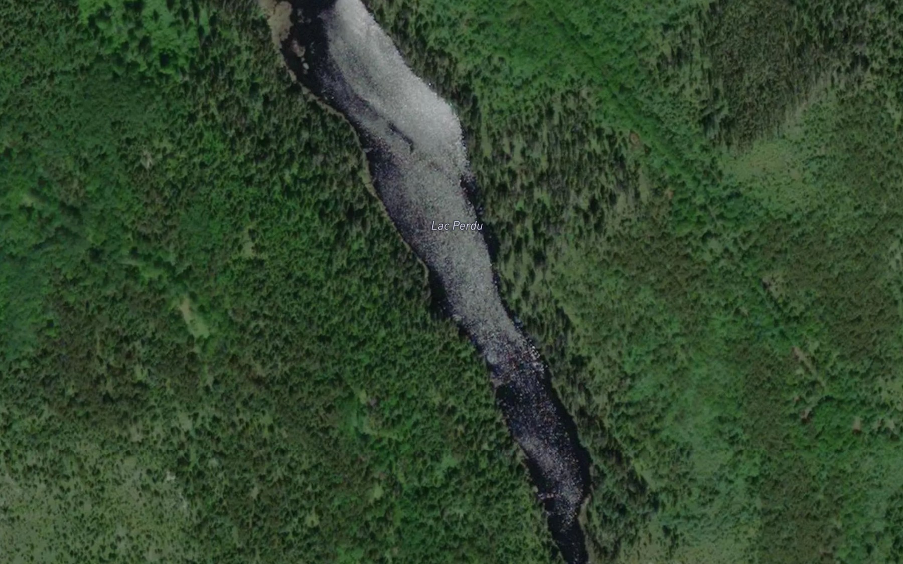 Satellite map of the Lac Perdu