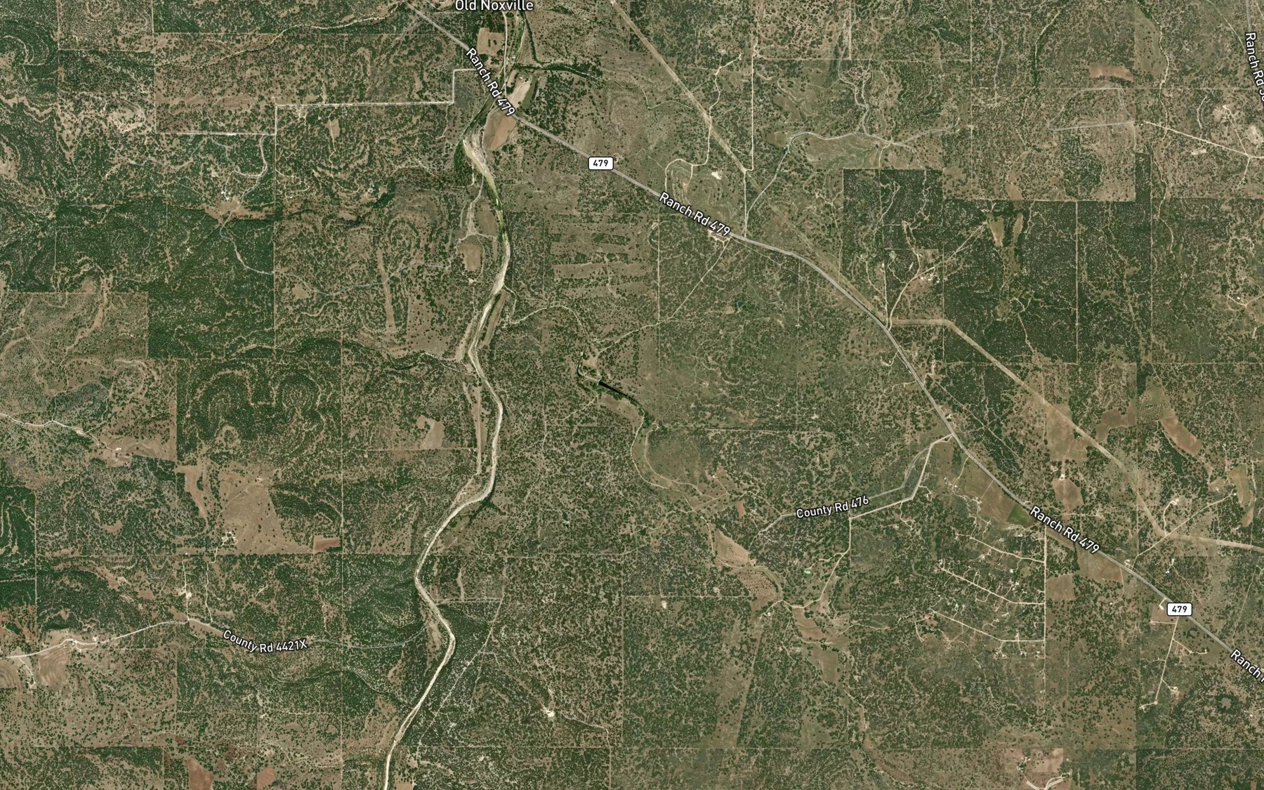 Satellite map of the Bur Oak Spring