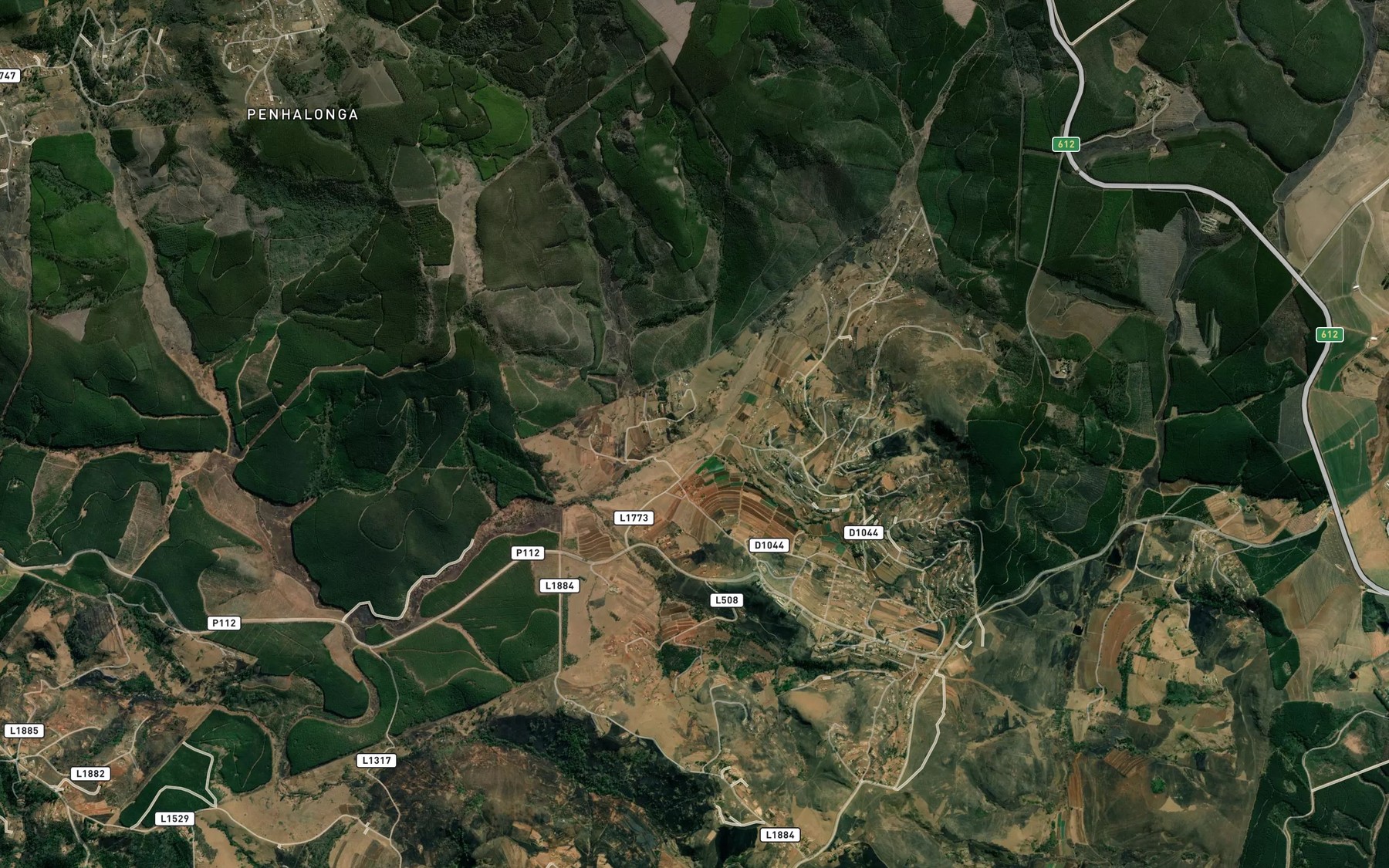 Satellite map of the Mazabekweni