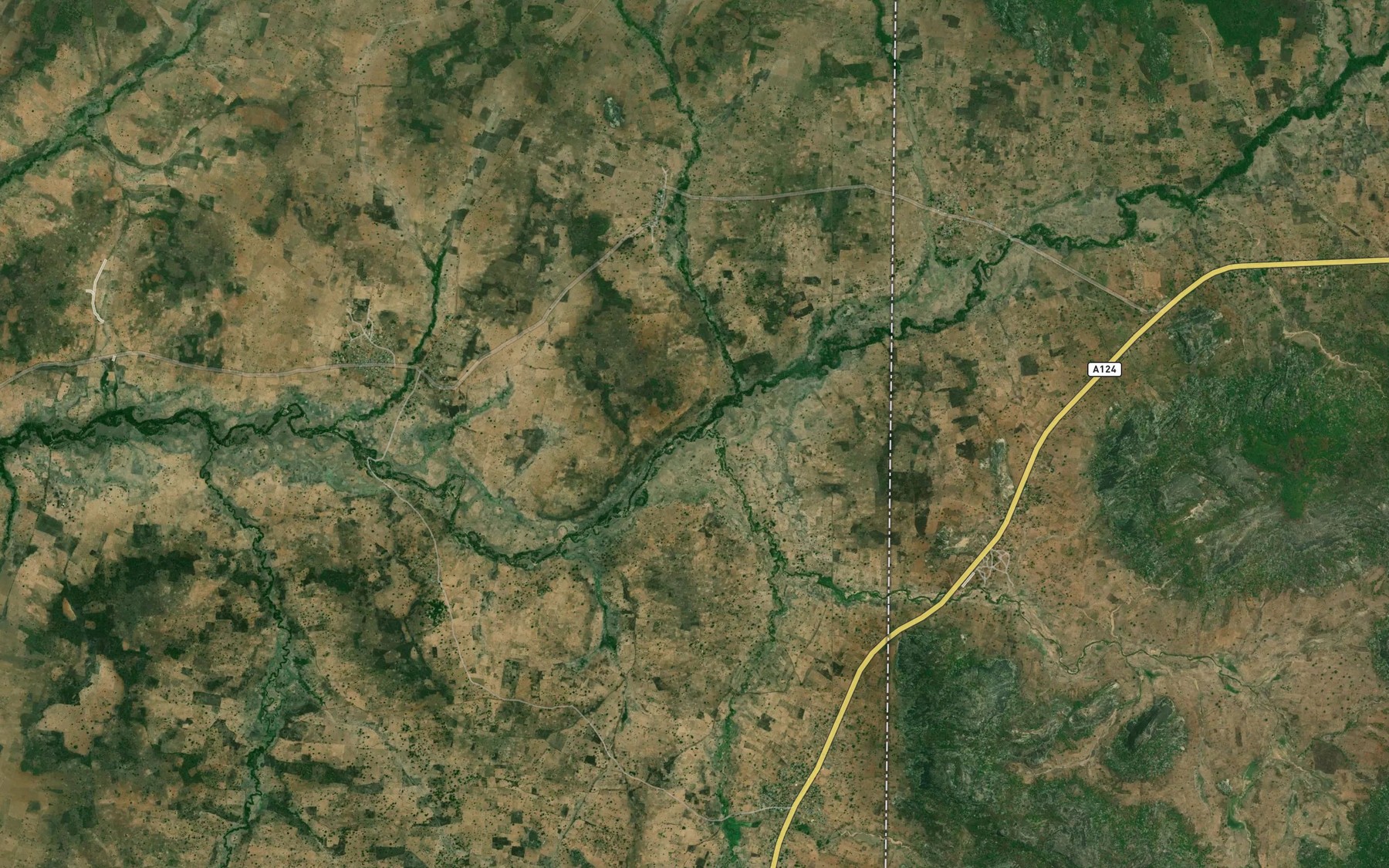 Satellite map of the River Kudan