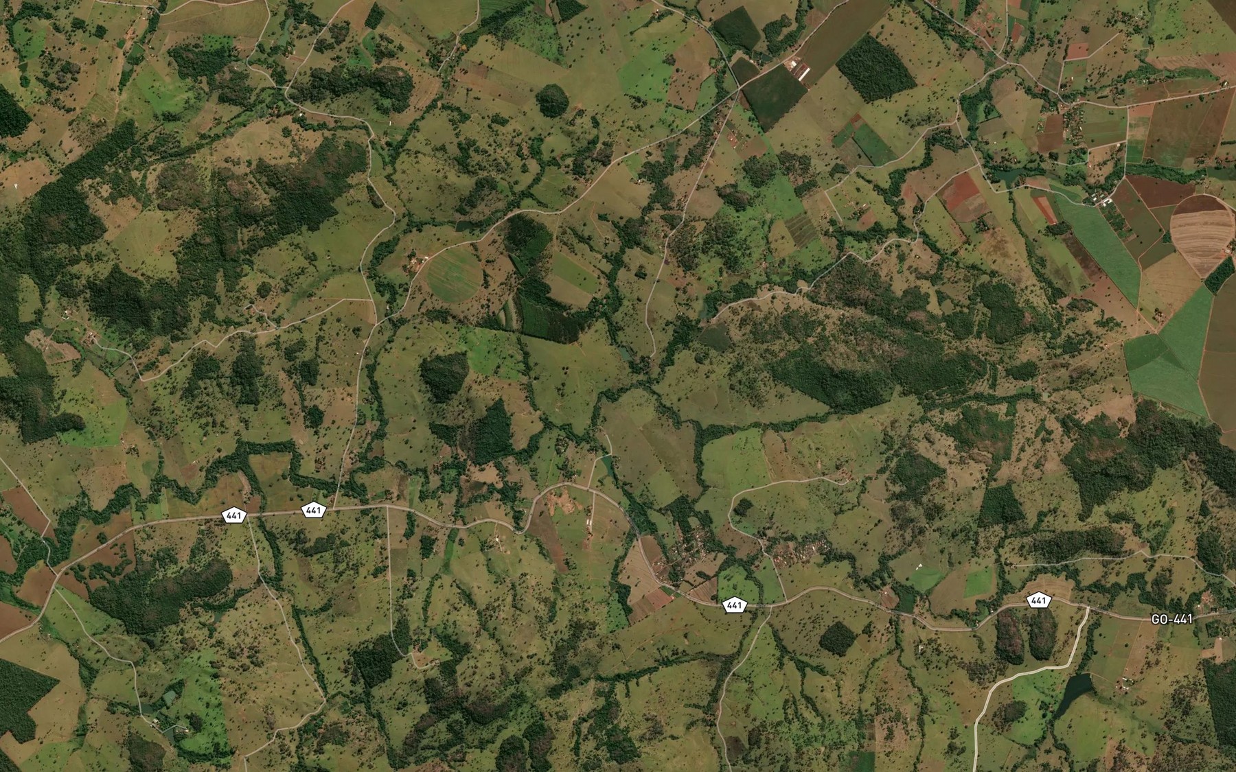 Satellite map of the Corrego Rico