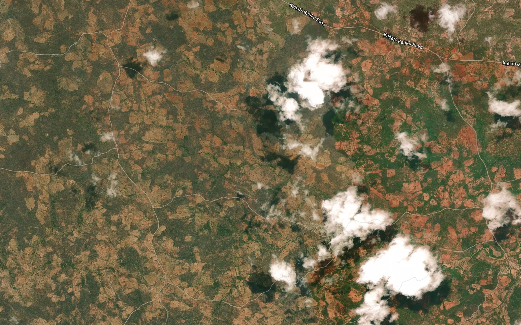 Satellite map of the Kakiliku Dam