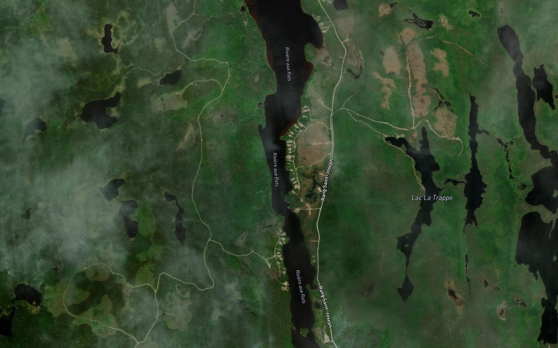 Satellite map of the Lac aux Rats