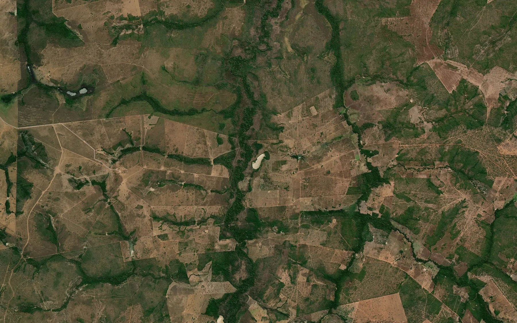 Satellite map of the Lagoa do Andrelino