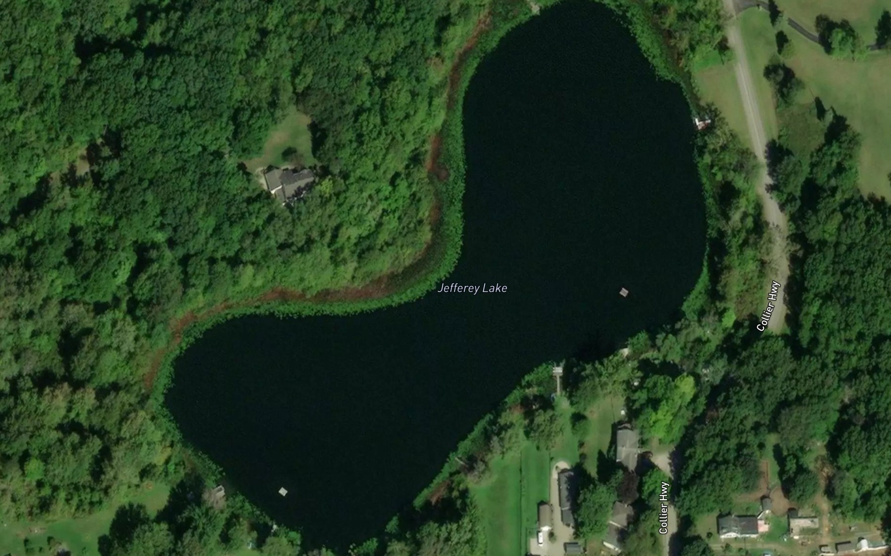 Satellite map of the Jefferey Lake