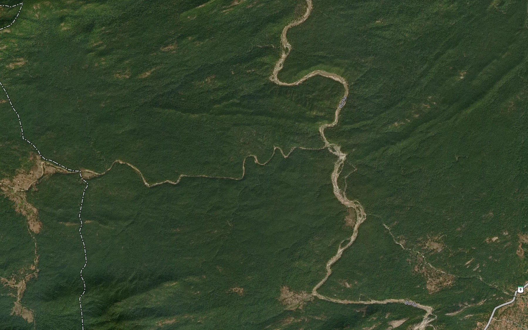 Satellite map of the Chhapardag Nadi