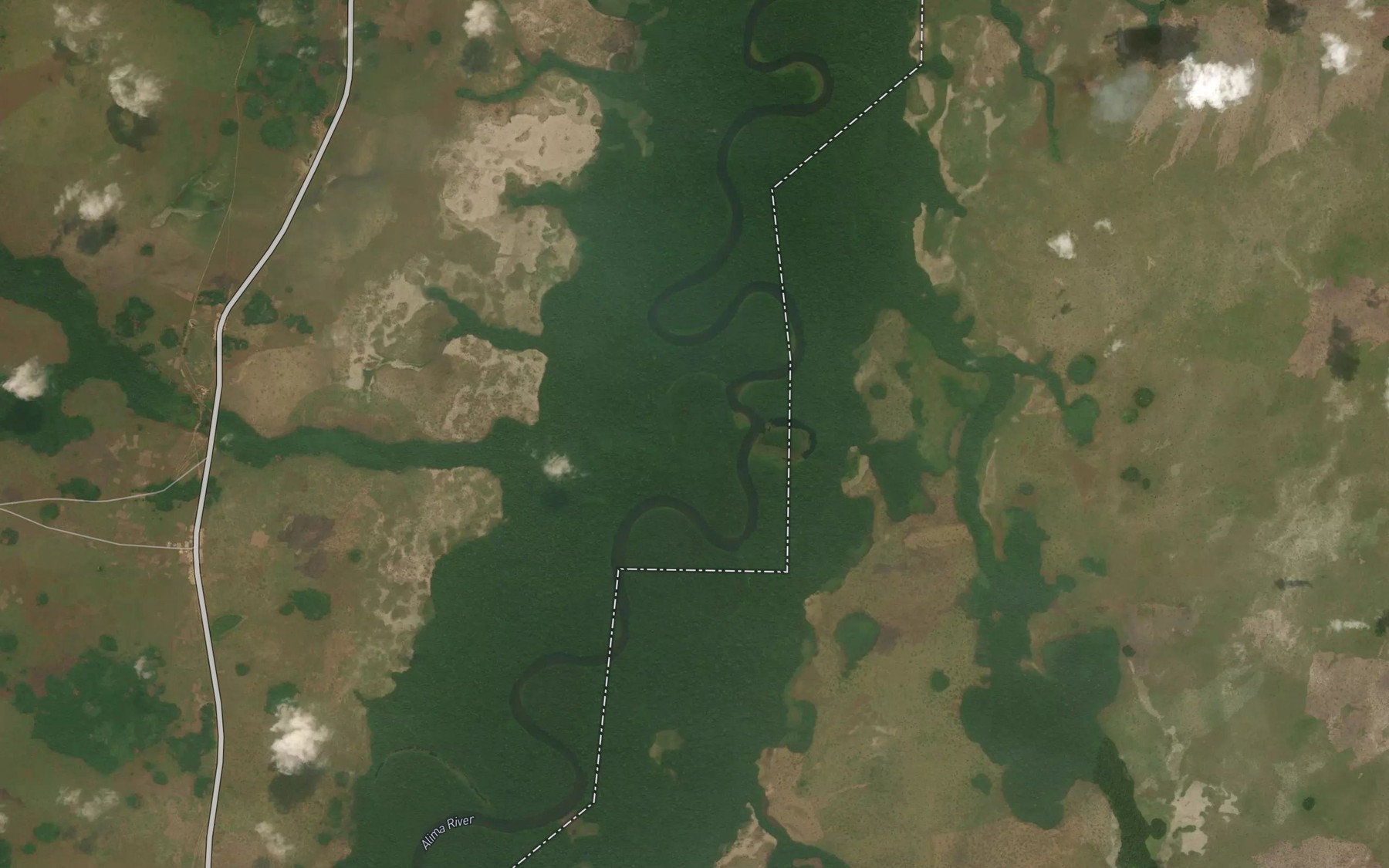 Satellite map of the Leboui