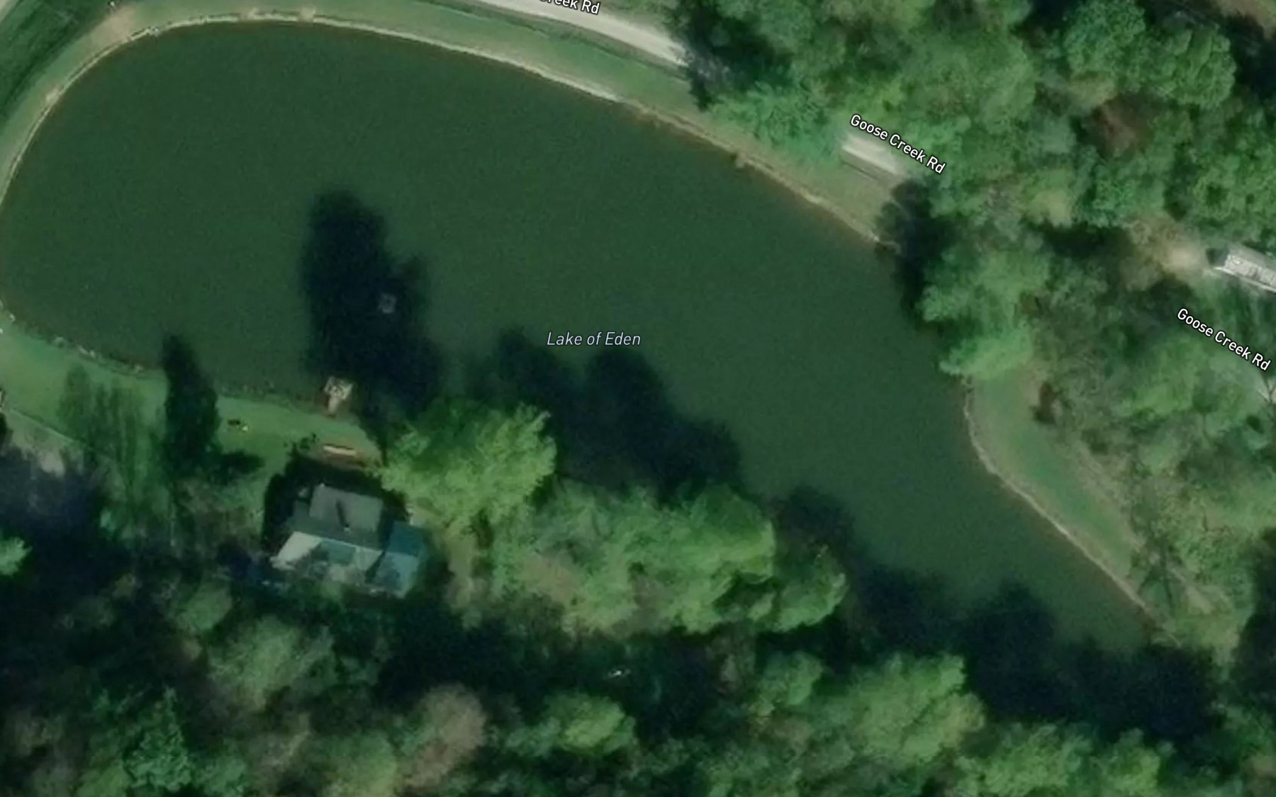 Satellite map of the Lake of Eden