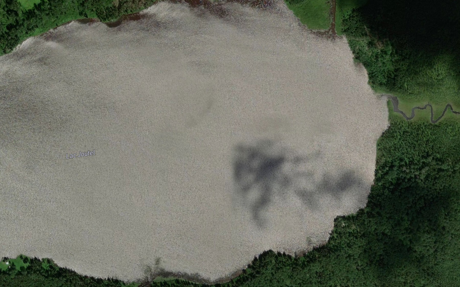 Satellite map of the Lac Joutel