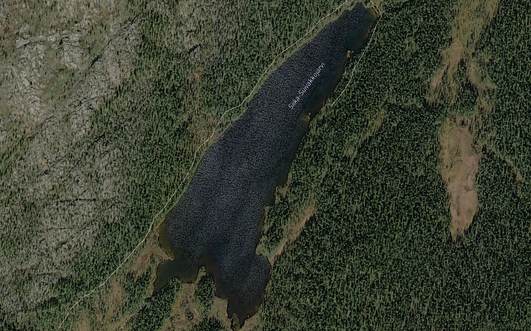 Satellite map of the Guolle-Cuoivvatjavri
