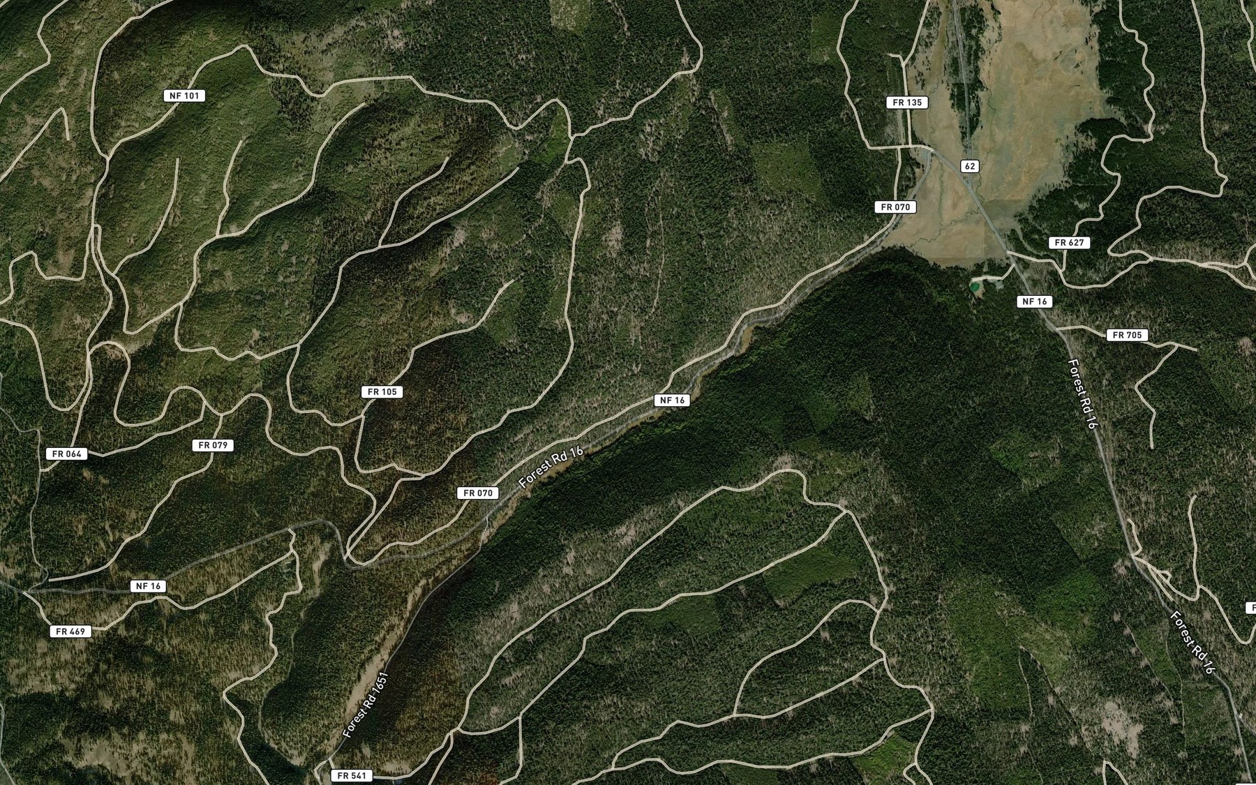 Satellite map of the Engineers Springs (historical)