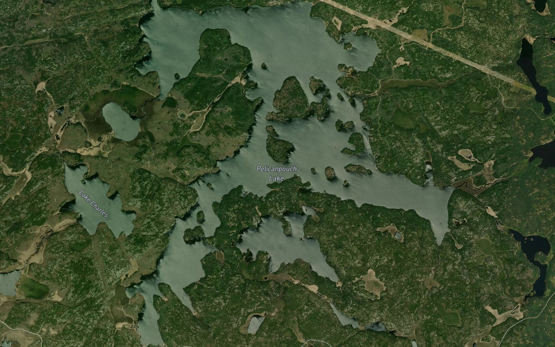 Satellite map of the Sheppard Creek