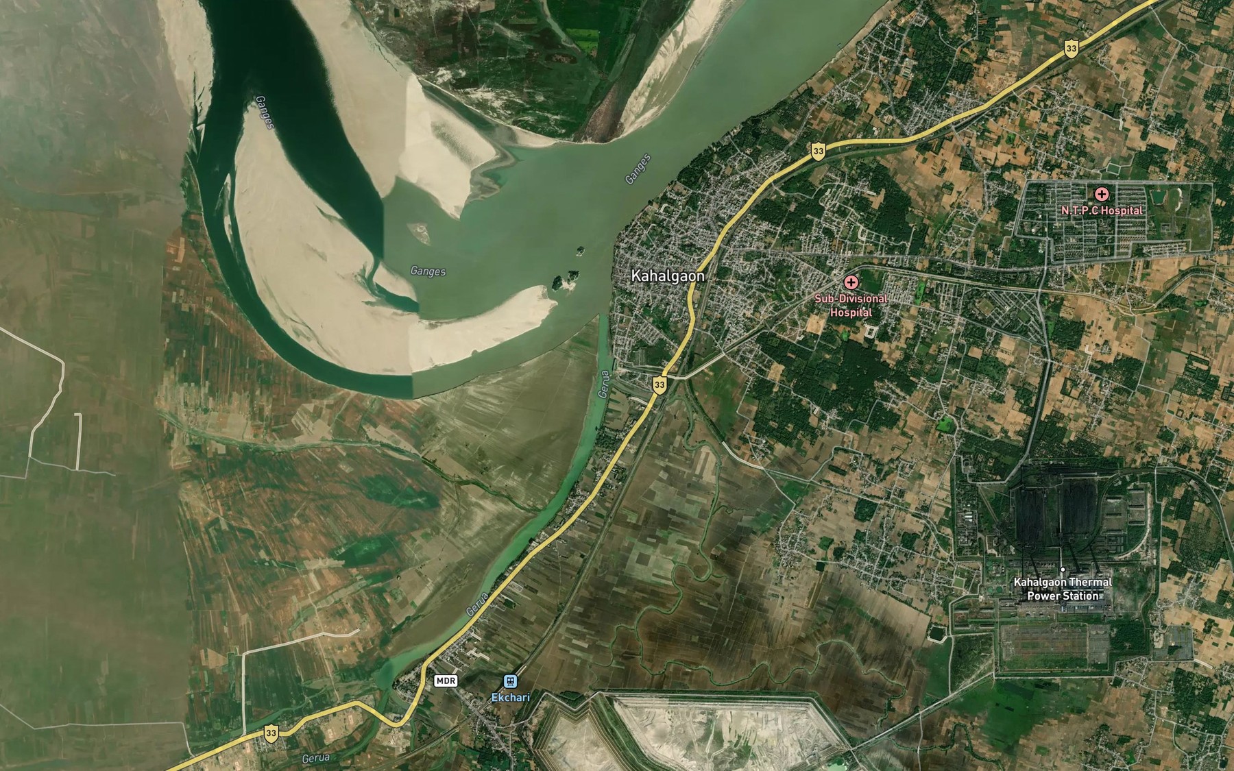 Satellite map of the Koa Nadi
