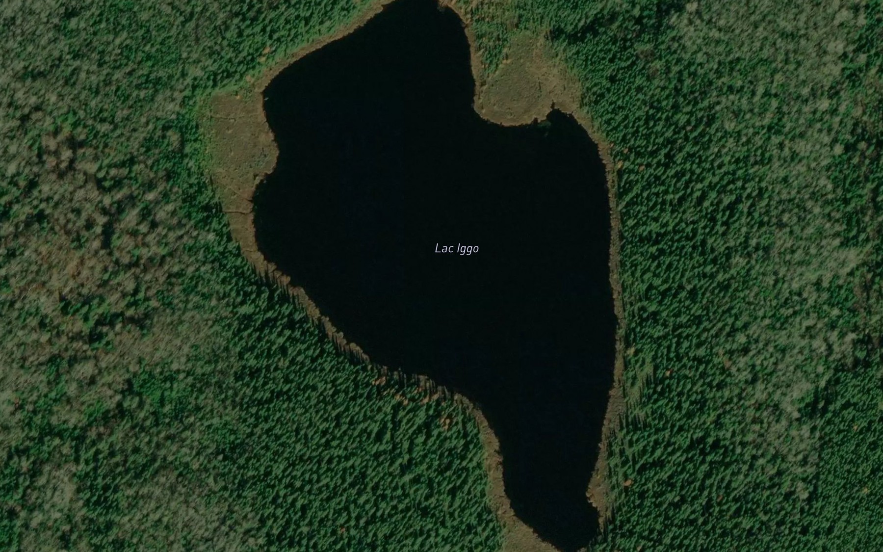 Satellite map of the Lac Iggo