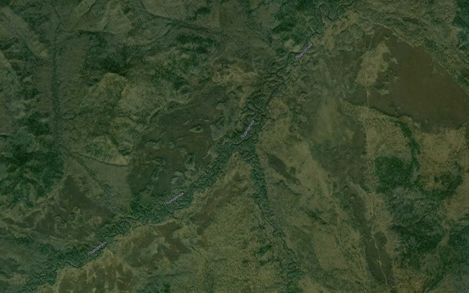 Satellite map of the Pravyy Podkhorenok