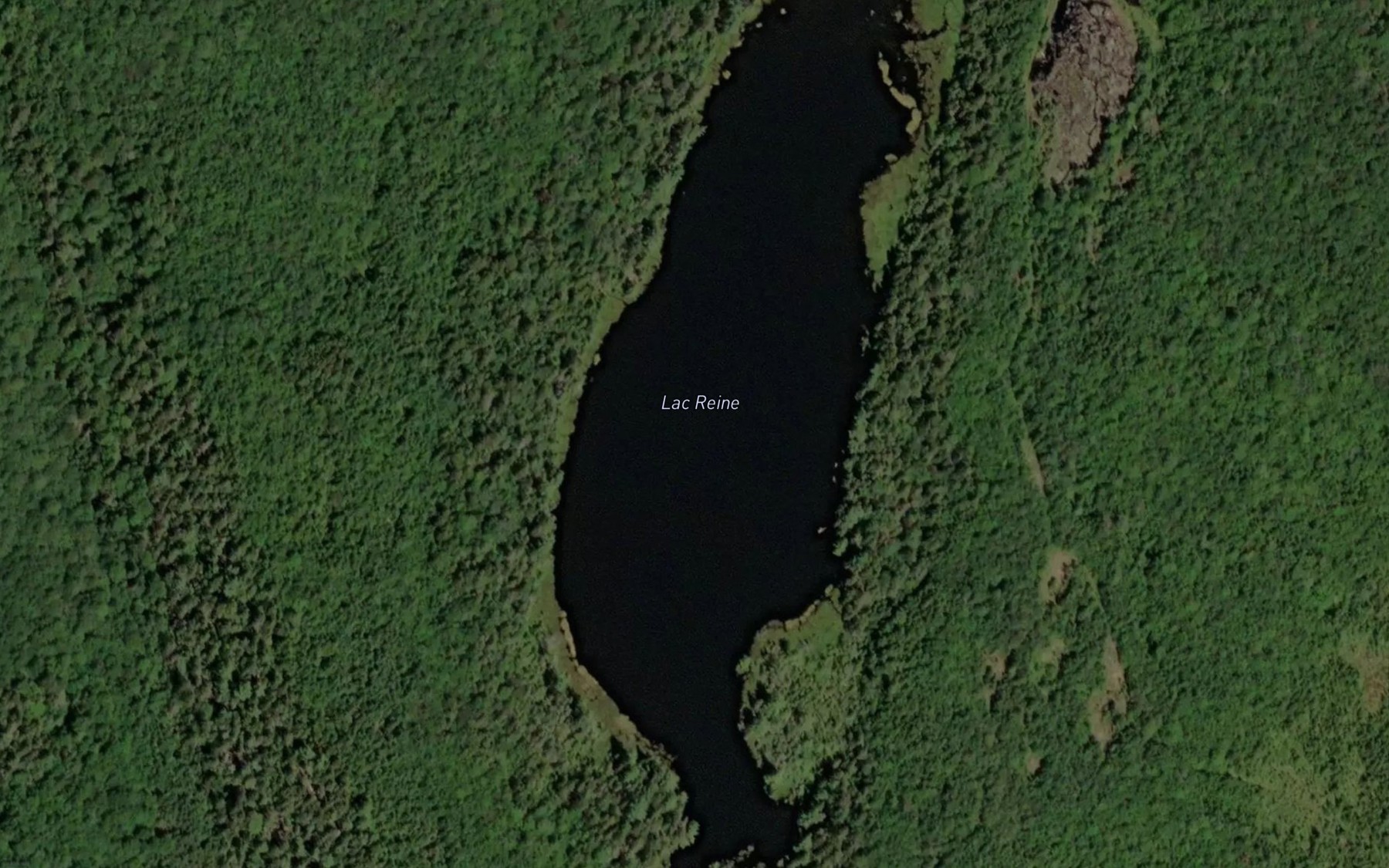 Satellite map of the Lac Reine