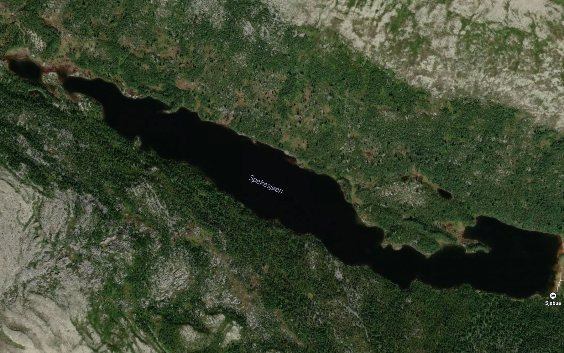 Satellite map of the Sondre Spekesjoen