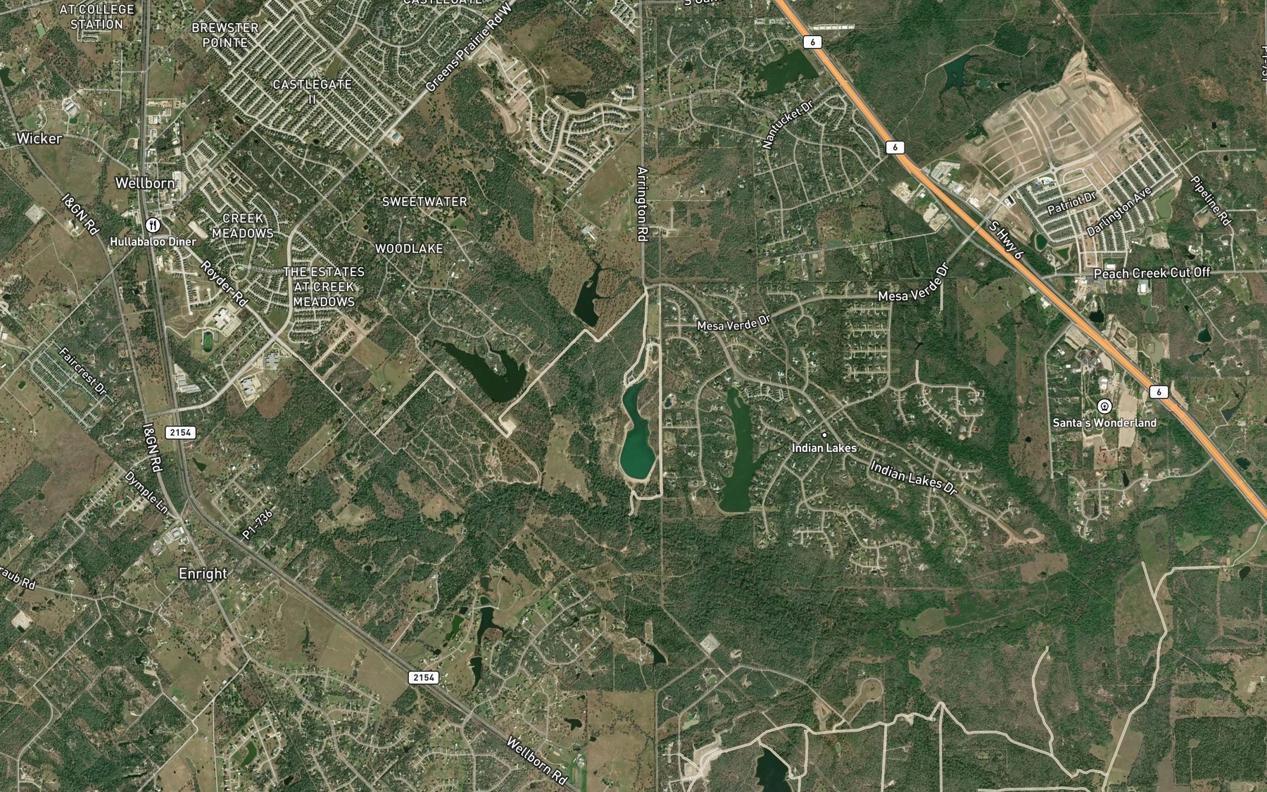 Satellite map of the Frierson Lake Number 1