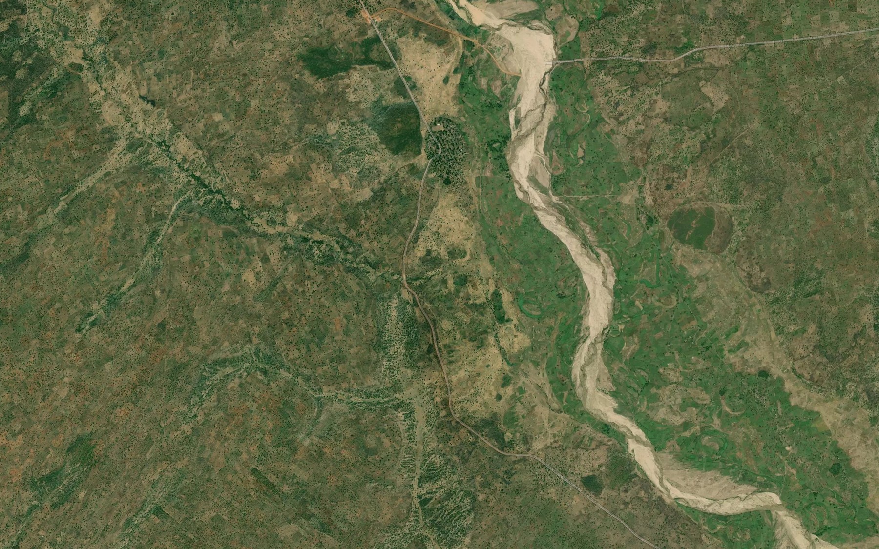 Satellite map of the River Diem