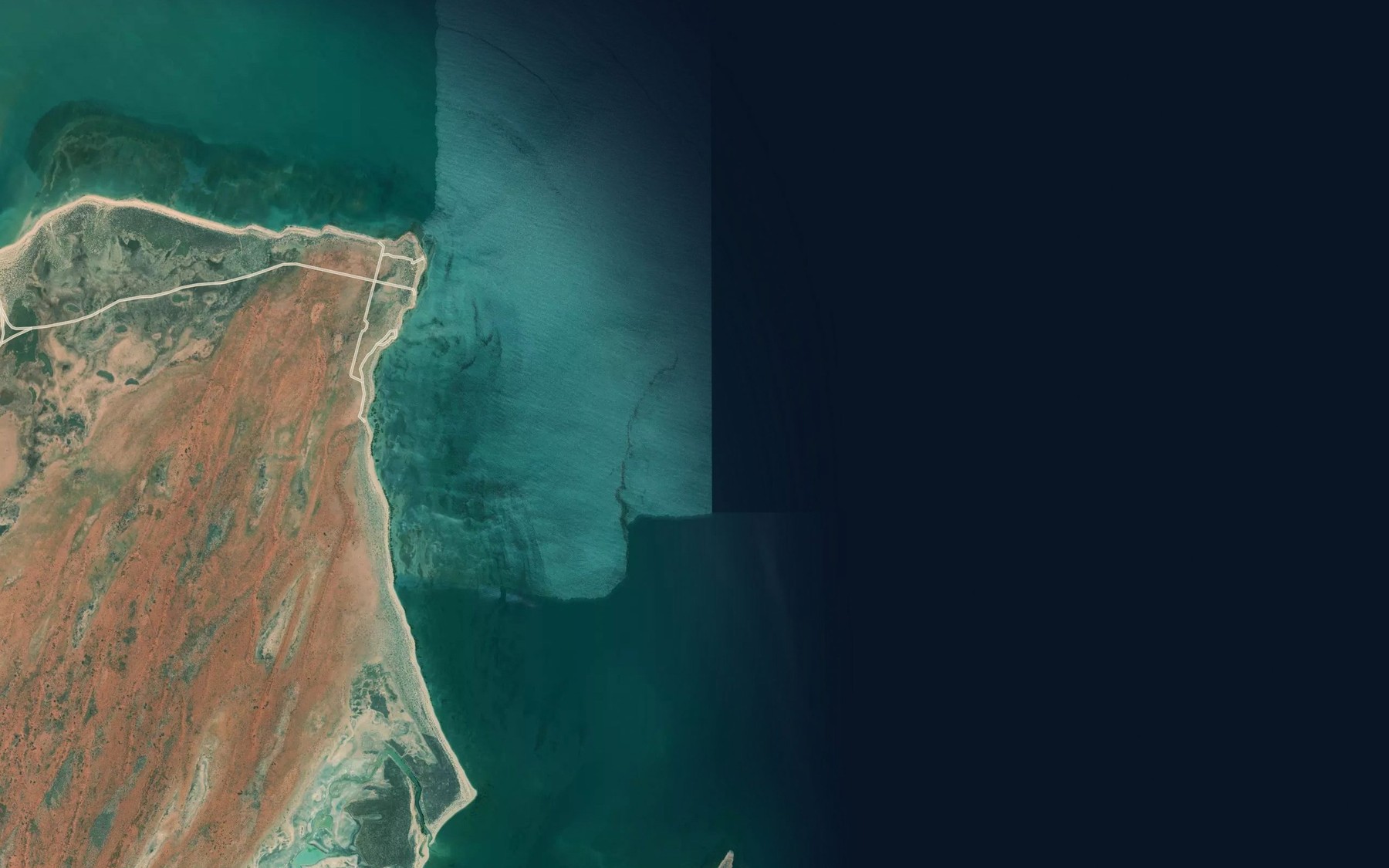 Satellite map of the Rest Bay