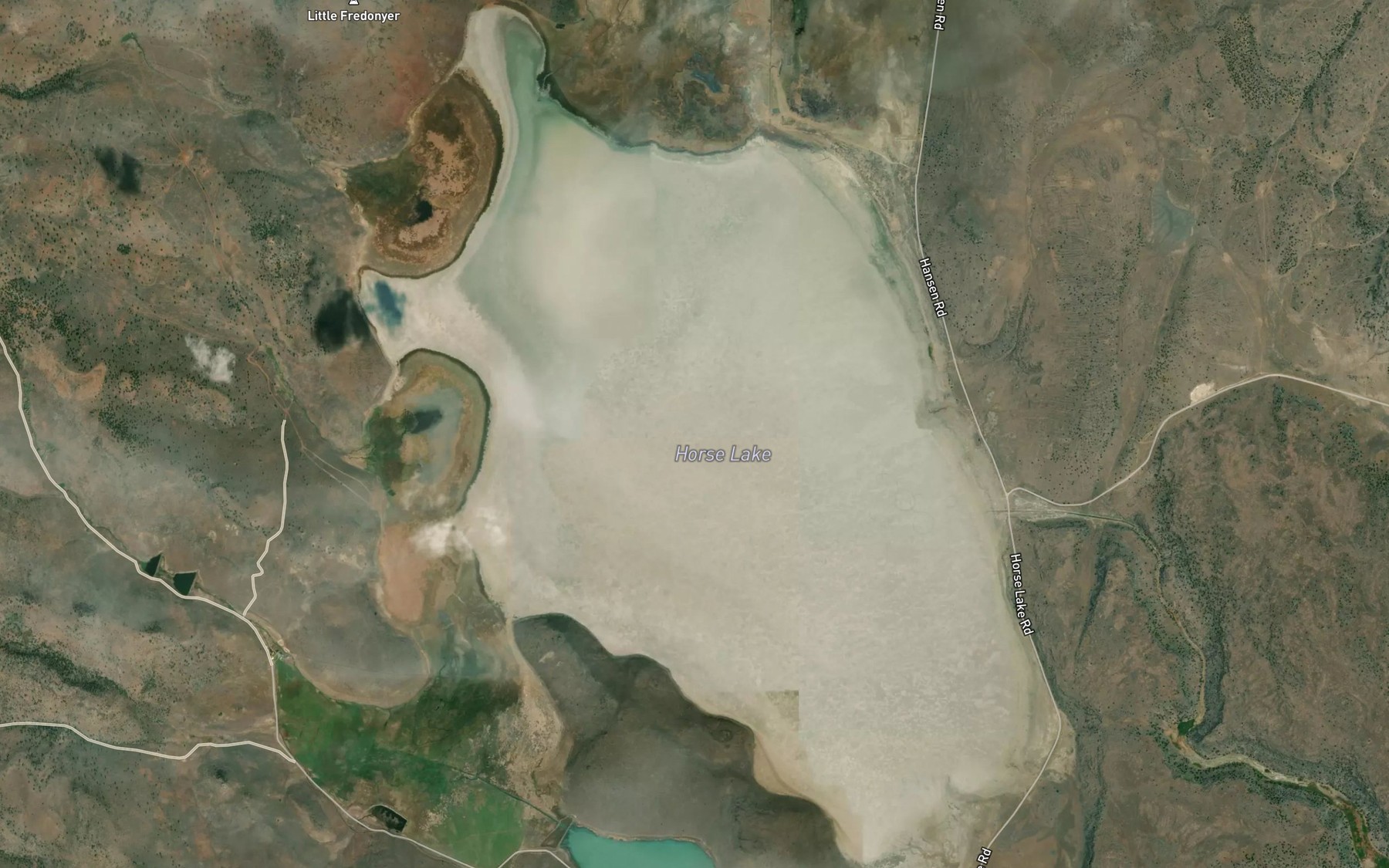 Satellite map of the Horse Lake
