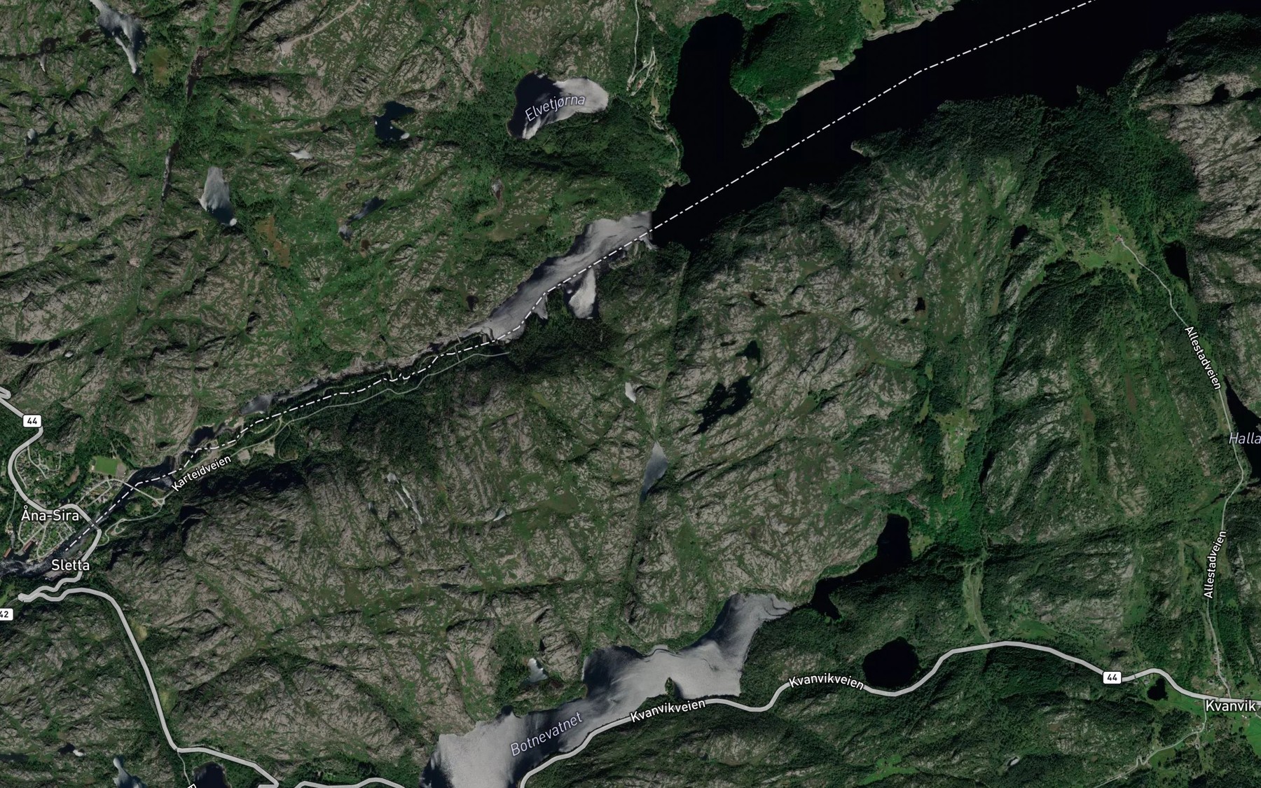Satellite map of the Skiptingdalstjodn