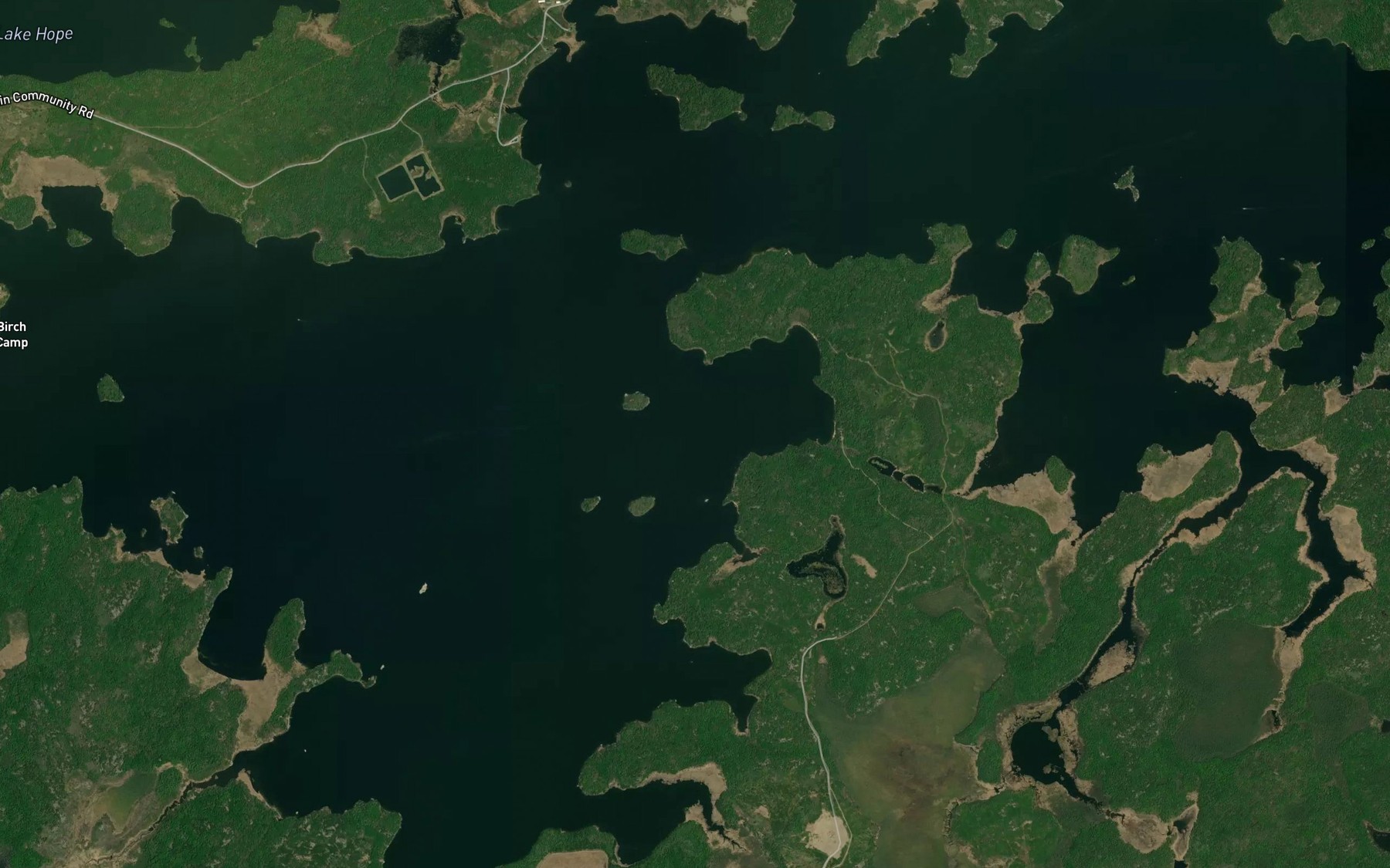 Satellite map of the Northwest Bay