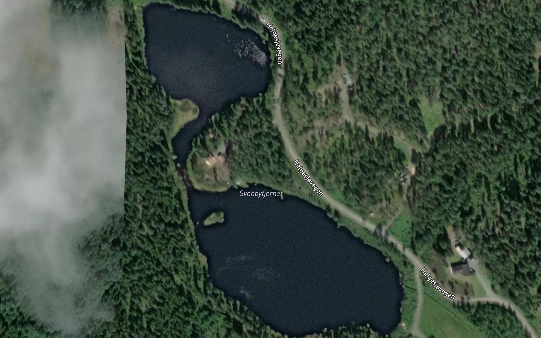 Satellite map of the Sveinbytjernet