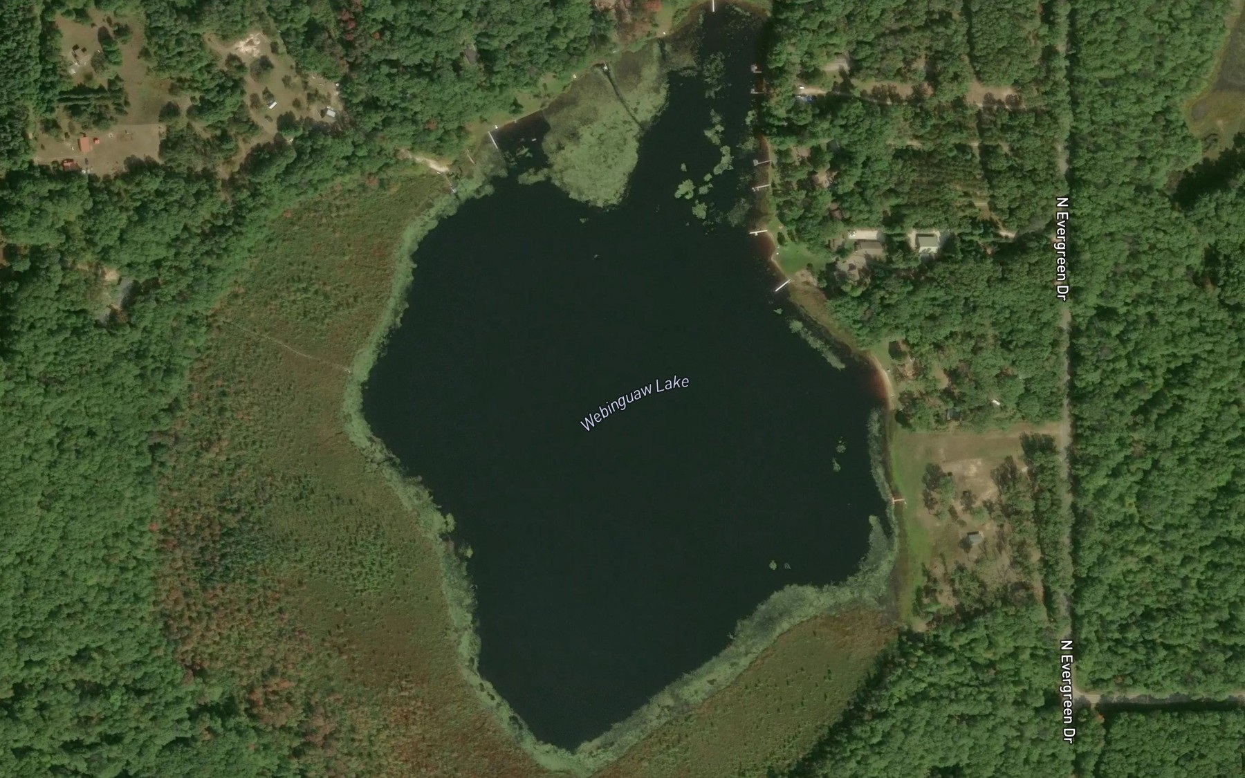 Satellite map of the Webinguaw Lake