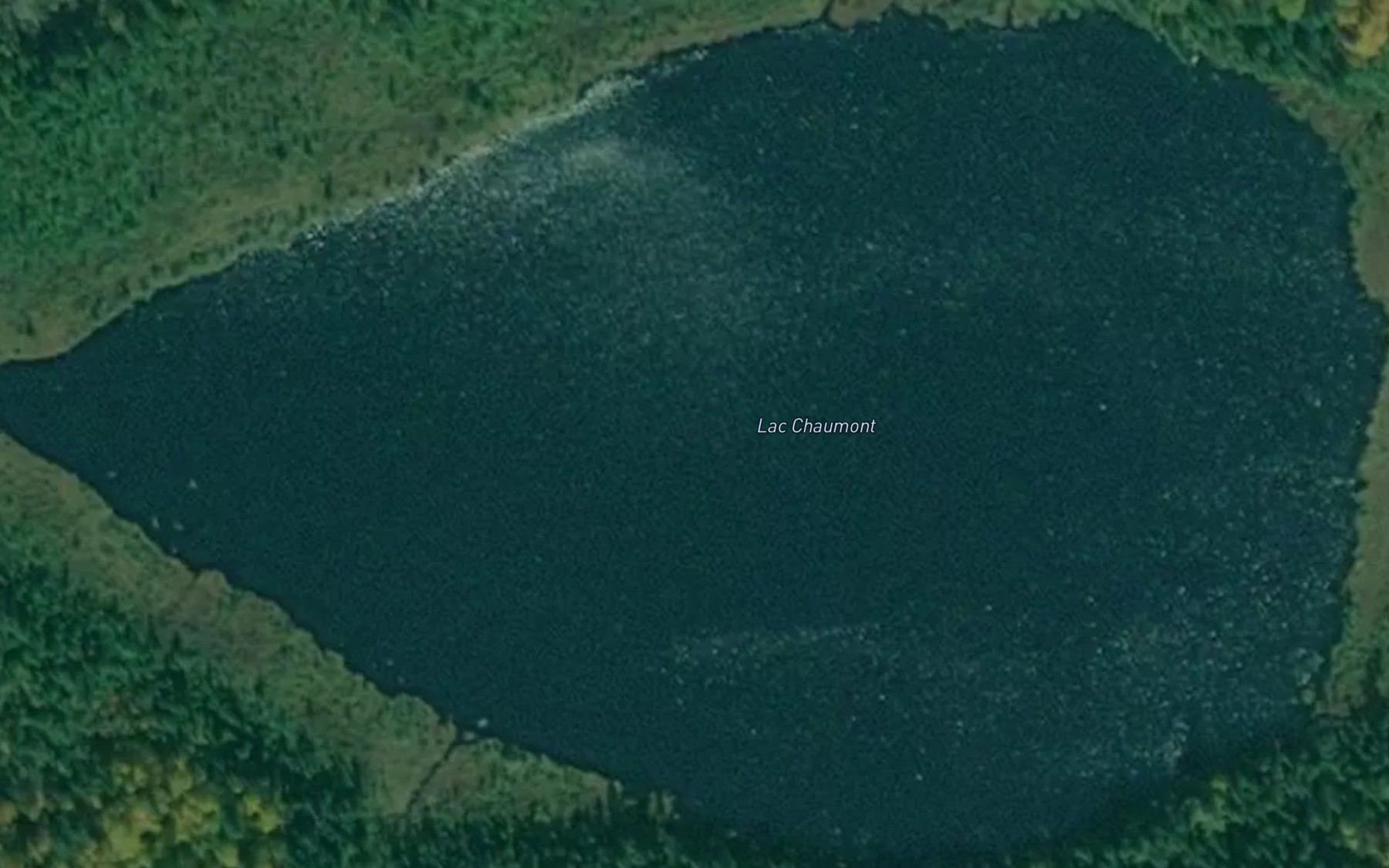 Satellite map of the Lac Chaumont