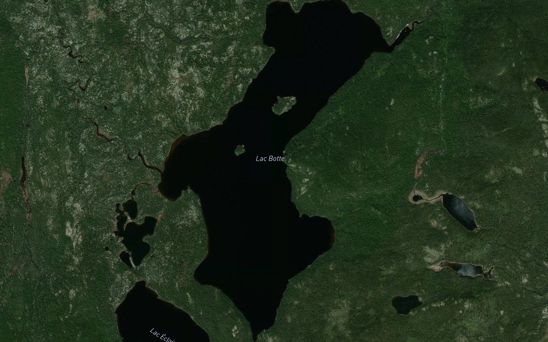 Satellite map of the Lac Botte