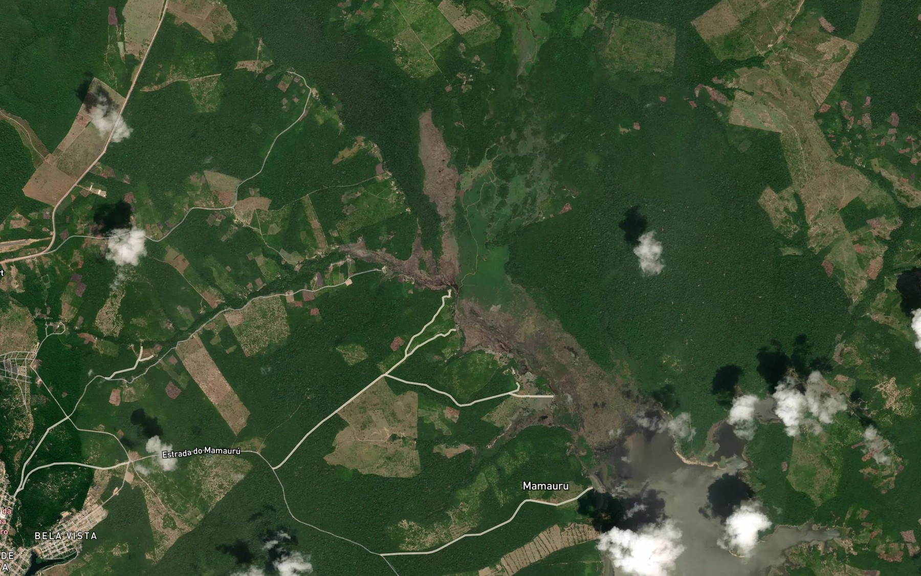Satellite map of the Igarape Rio Branco