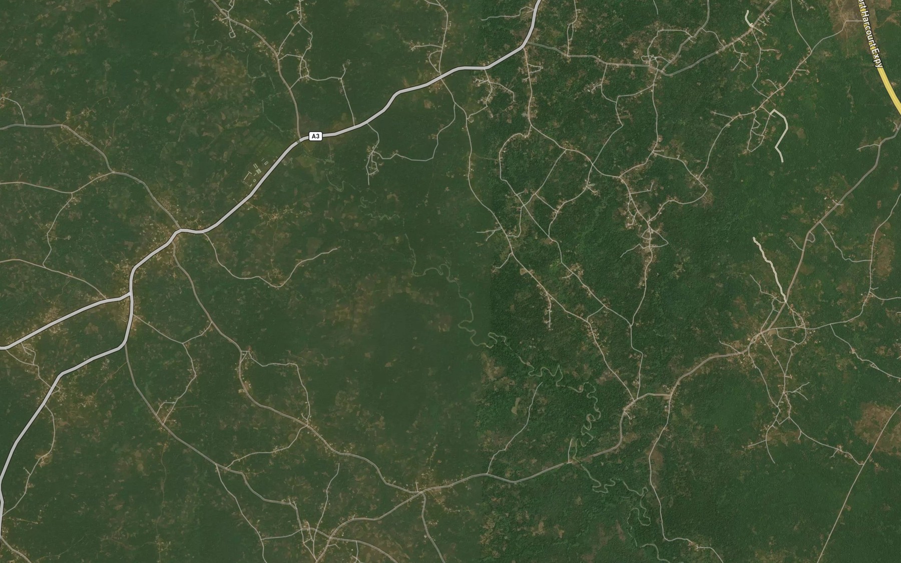 Satellite map of the River Ife
